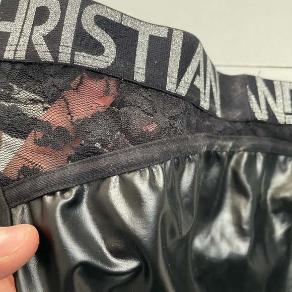 Andrew Christian lace and leather briefs - medium - Picture 3 of 3